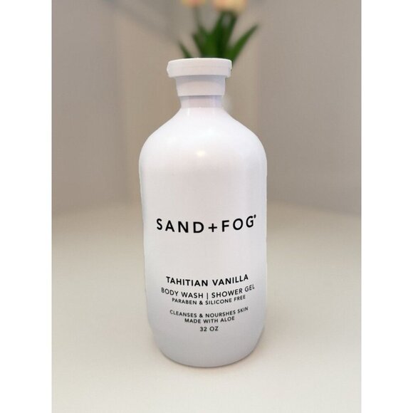 SAND + FOG TAHITIAN VANILLA Shower Gel Body Wash Pump Dispenser 32 oz - Picture 1 of 1